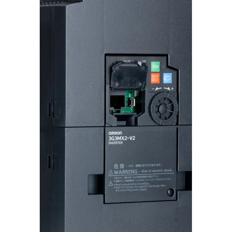 Omron 5.5 kW 3 Phase Inverter Drive 3G3MX2 Series 400V AC Vector Control 17.5 A 3G3MX2-A4055-EV2