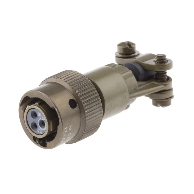 Souriau Sunbank by Eaton Copper Alloy Straight 3 Way Cable MIL Spec Circular Connector Male Female Contacts 85106EC833S50