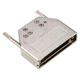 Amphenol Communications Solutions Die Cast Zinc Straight D-Sub Backshell 25 Way Strain Relief 8655MH2511LF