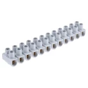 Legrand Non-Fused Terminal Block 12-Way 16mm² Wire 50A Screw 380V Polypropylene Body 0 342 33