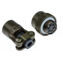 Souriau Sunbank by Eaton MIL Spec Circular Connector 6 Way Cable, Copper Alloy Straight, 500V, 7.5A, Series 851 85106EC106S50