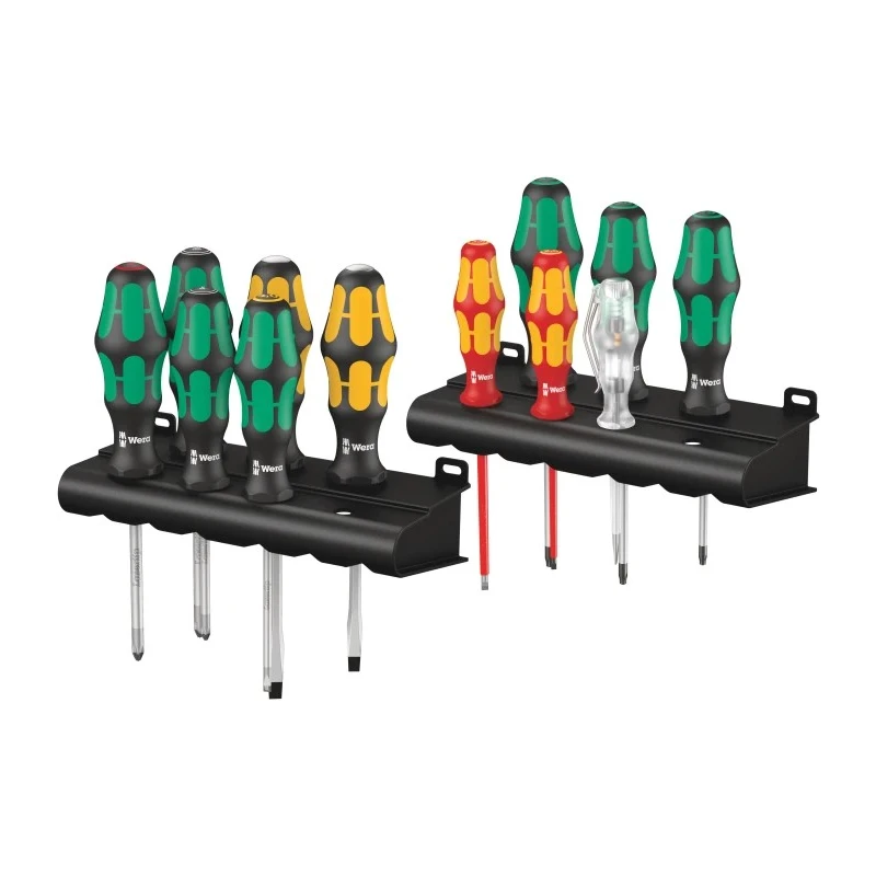 Wera Phillips, Pozidriv, Slotted, Torx Screwdriver Set, 12-Piece, VDE Approved 05051011001