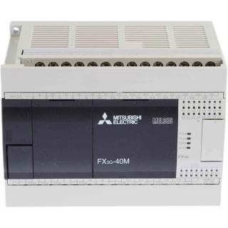 RS PRO FX3G Series Logic Module 24-Input, Sink Input, 16 Relay Outputs, 8A Contact Rating FX3G-40MR/DS