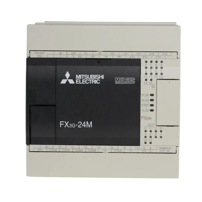 RS PRO FX3G Series Logic Module, 14-Input Sink Input, 10 Relay Outputs, 8A Contact Rating FX3G-24MR/ES