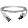 Multimedia Connect MMC Shielded Screened Cat6a Ethernet Cable 3 m Low Smoke Zero Halogen Grey