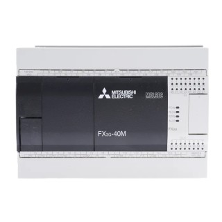 RS PRO FX3G Series Logic Module 24-Input Sink Input 16 Relay Outputs 8A Output Current Ladder Logic FX3G-40MR-ES