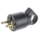 Legrand 16A 250V France Mains Connector Black Cable Polymer Screw 0 504 28