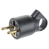 Legrand 16A 250V France Mains Connector Black Cable Polymer Screw 0 504 28
