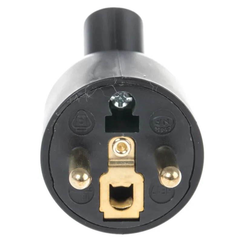 Legrand 16A 250V France Mains Connector Black Cable Polymer Screw 0 504 28