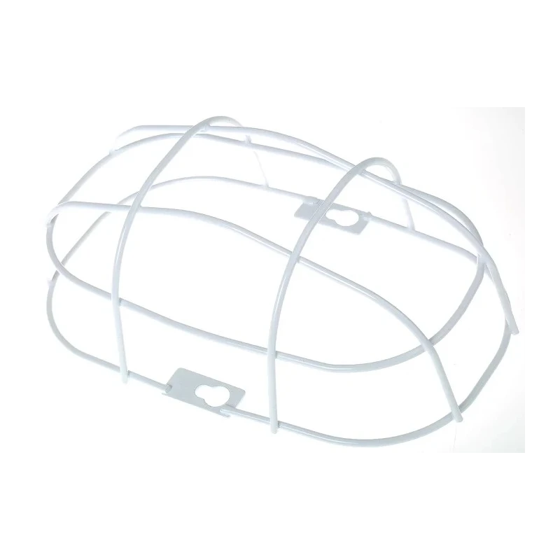 Legrand Round Oval Bulkhead Light Cage Lamp, Metal Housing, IP55, Model 