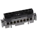Legrand Distribution Block 8 Way 400V AC 80A Polycarbonate Housing Black 0 048 52