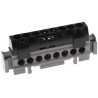 Legrand Distribution Block 8 Way 400V AC 80A Polycarbonate Housing Black 0 048 52