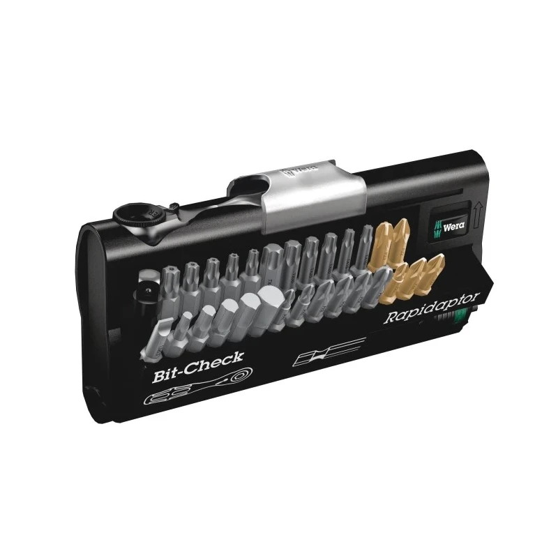 Wera Hex, Hex, Phillips, Pozidriv, Slotted, Torx Screwdriver Bit Set, 31 Pieces 05073640001