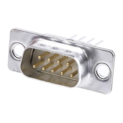 HARTING 9 Way Straight 2.74 mm Pitch Panel Mount D-Sub Connector Male 09670095607