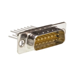 HARTING D-Sub Connector Panel Mount Metal Housing 15 Contacts 7.5A 1kV Pitch 2.74mm 09670155607