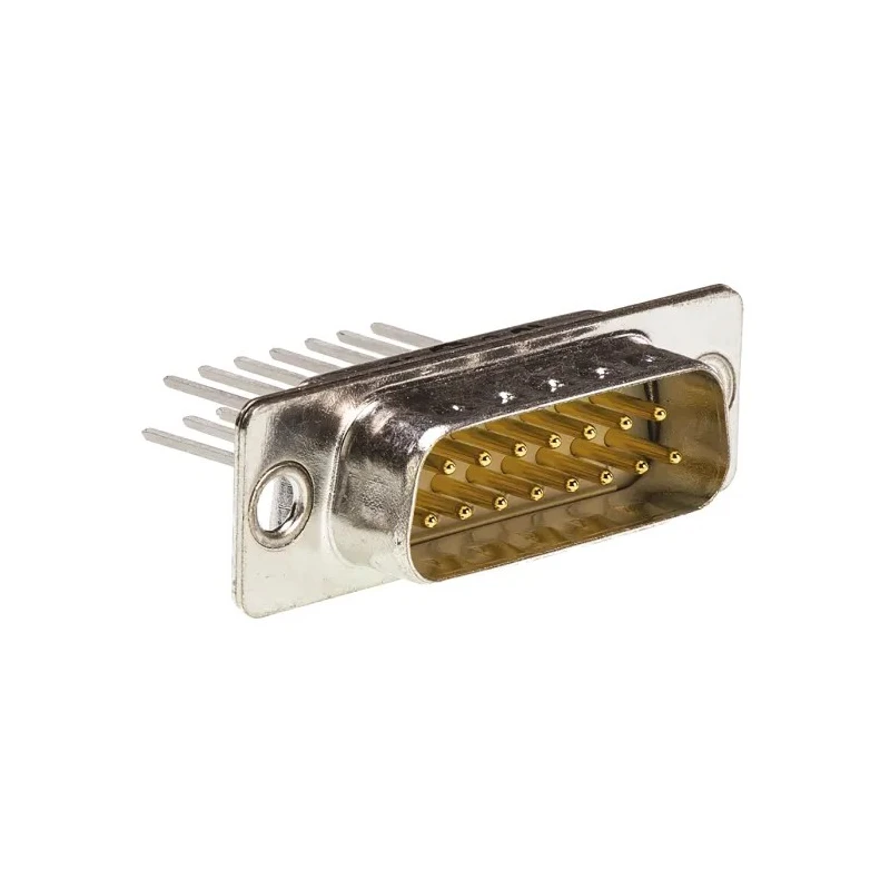 HARTING D-Sub Connector Panel Mount Metal Housing 15 Contacts 7.5A 1kV Pitch 2.74mm 09670155607
