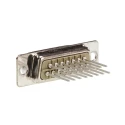 HARTING D-Sub Connector Panel Mount Metal Housing 15 Contacts 7.5A 1kV Pitch 2.74mm 09670155607