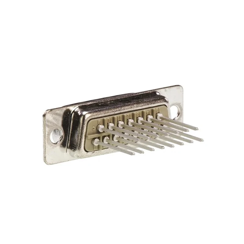 HARTING D-Sub Connector Panel Mount Metal Housing 15 Contacts 7.5A 1kV Pitch 2.74mm 09670155607