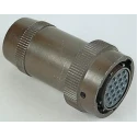 Souriau Sunbank by Eaton MIL Spec Circular Connector Copper Alloy Straight 6 Way Cable 500V 7.5A MIL-DTL-26482 85106J106S50