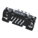 HARTING D-Sub 9 Way Straight 2.74 mm Pitch Through Hole D-Sub Connector with M3 Threaded Insert Male 09651217701
