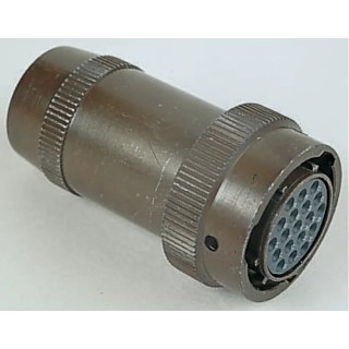 Souriau Sunbank by Eaton MIL Spec Circular Connector Copper Alloy Straight 3 Way Cable 500V 7.5A MIL-DTL-26482 85106J833S50