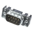 HARTING D-Sub 9 Way Straight 2.74 mm Pitch Through Hole D-Sub Connector with M3 Threaded Insert Male 09651217701