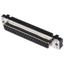 HARTING D-Sub 37 Way Straight 2.76 mm Pitch Through Hole Connector with M3 Threaded Insert Female 09664117501