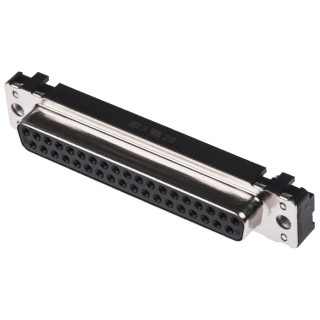 HARTING D-Sub 37 Way Straight 2.76 mm Pitch Through Hole Connector with M3 Threaded Insert Female 09664117501