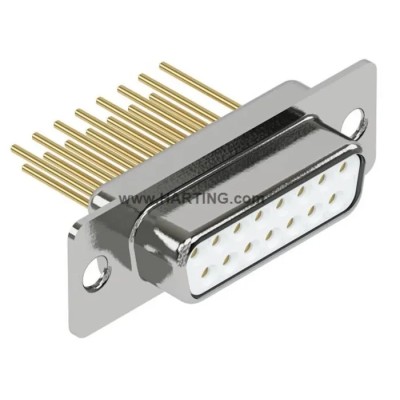 HARTING D-Sub Connector 15 Way Straight 2.74 mm Pitch Panel Mount Female 09670154707