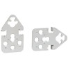 Legrand Zinc Alloy Wall Bracket for Use with Atlantic Metal Cabinet 70 mm x 70 mm x 70 mm 0 364 04