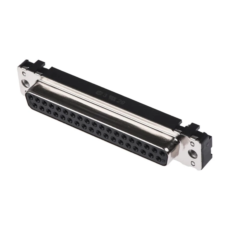 HARTING D-Sub 37 Way Straight 2.76 mm Pitch Through Hole D-Sub Connector with M3 Threaded Insert Female 09664117501