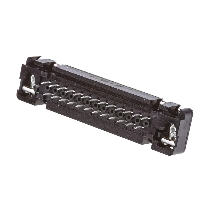 HARTING D-Sub Standard 25 Way Straight 2.76 mm Pitch Through Hole D-Sub Connector with M3 Threaded Insert Female 09663117501