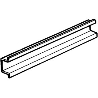 Legrand Steel Unslotted DIN Rail, 280 mm Length x 7.5 mm Height 0 367 92