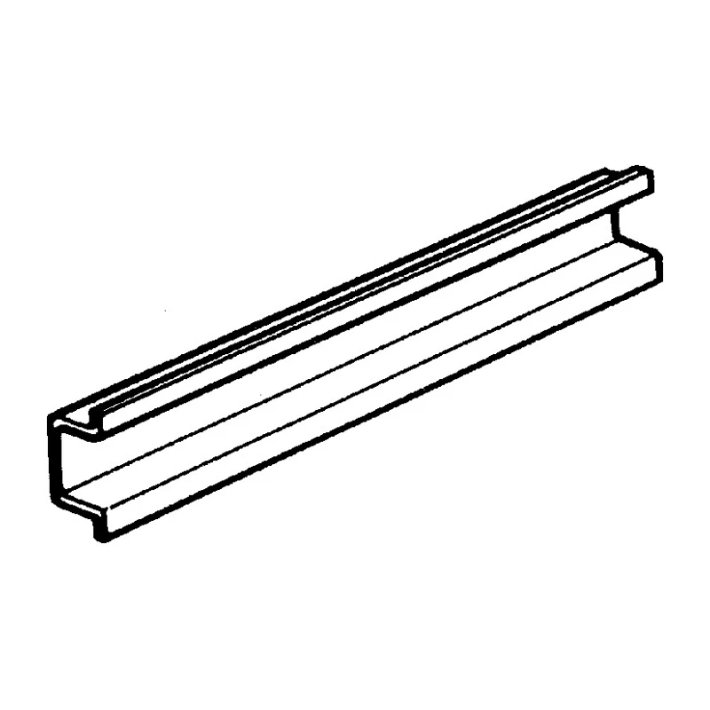 Legrand Steel Unslotted DIN Rail, 280 mm Length x 7.5 mm Height 0 367 92