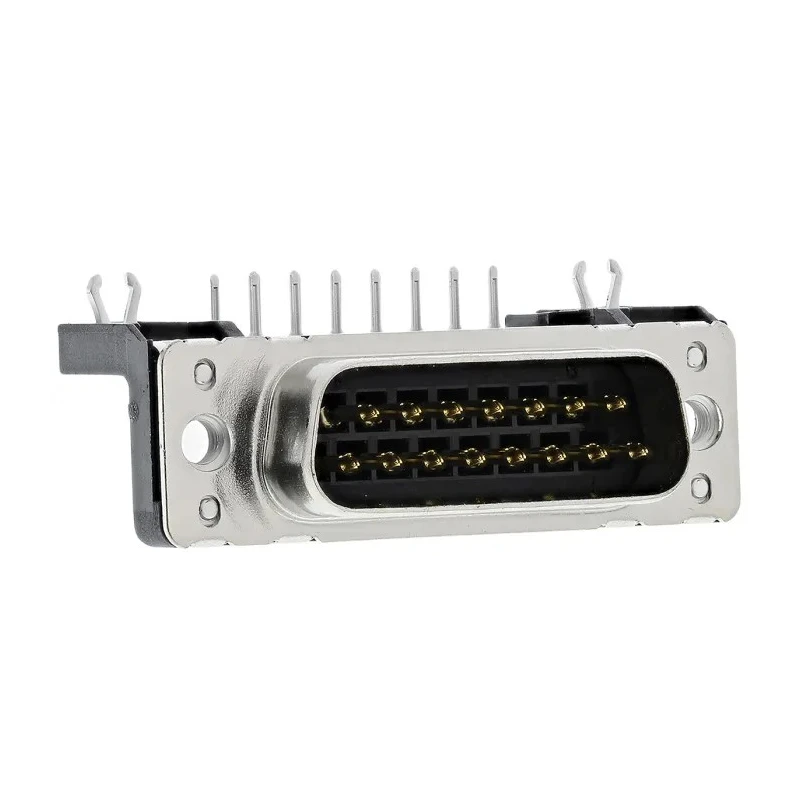 HARTING 15 Way Right Angle 2.74 mm Pitch Through Hole D-Sub Connector with Board Lock Male 09652627811