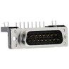 HARTING 15 Way Right Angle 2.74 mm Pitch Through Hole D-Sub Connector with Board Lock Male 09652627811