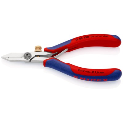 Knipex Multi-Core, Single Core Comfort Grip Stripping Scissors 0.03 to 1 mm² 130mm Overall 11 82 130