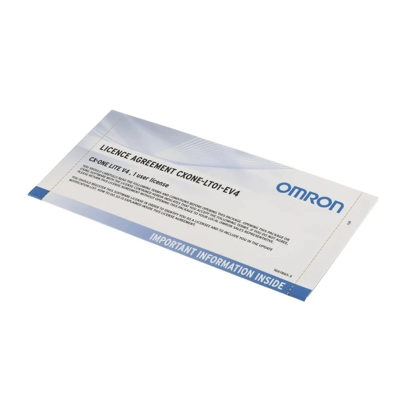 Omron CX-One Series PLC Programming Software for Use with CP1L Series, CP1E Series CXONE-LT01-EV4