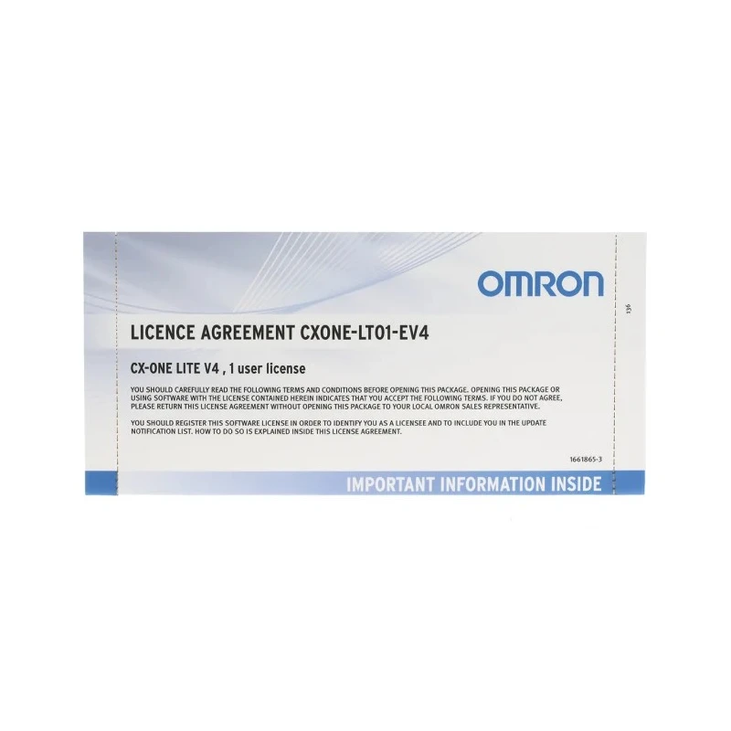 Omron CX-One Series PLC Programming Software for Use with CP1L Series, CP1E Series CXONE-LT01-EV4