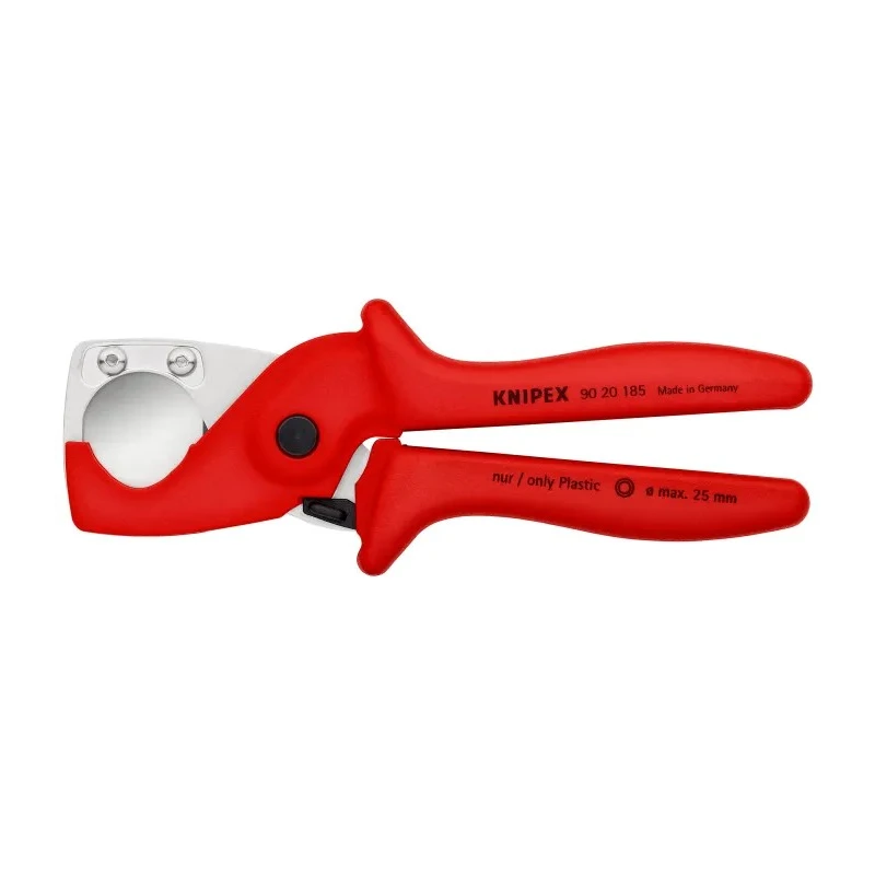 Knipex PlastiCut® Pipe Cutter 25 mm Cutting Capacity, Plastic Material Cut, Glass Fibre Reinforced Plastic Body 90 20 185