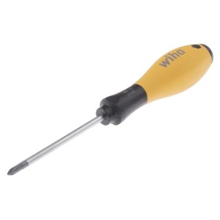 Wiha Standard Philips Screwdriver PH1 Tip 80 mm Blade Bi-Material Handle 191 mm Overall 08185