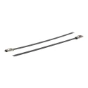 HellermannTyton Cable Tie Roller Ball 127 mm x 4.6 mm Black Polyester Coated Stainless Steel 111-00288 MBT5SFC-SP/SS316-BK