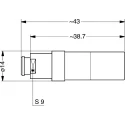 LEMO Industrial Circular Connector 3 Contacts Cable Socket Male IP50 Redel P Series PRH.N0.3GL.AC65GZ