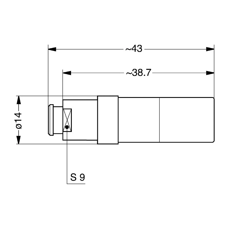 LEMO Industrial Circular Connector 3 Contacts Cable Socket Male IP50 Redel P Series PRH.N0.3GL.AC65GZ