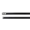 HellermannTyton Cable Tie Roller Ball Black Polyester Coated Stainless Steel 201 mm x 7.9mm 111-00294 MBT8HFC-SP/SS316-BK