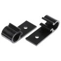 HellermannTyton Black Polyacetal Screw Mount D Clip Cable Clip 10mm Max Bundle Diameter Width 15mm 211-70000 4D10-POM-BK