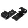 HellermannTyton Black Polyacetal Screw Mount D Clip Cable Clip 10mm Max Bundle Diameter Width 15mm 211-70000 4D10-POM-BK