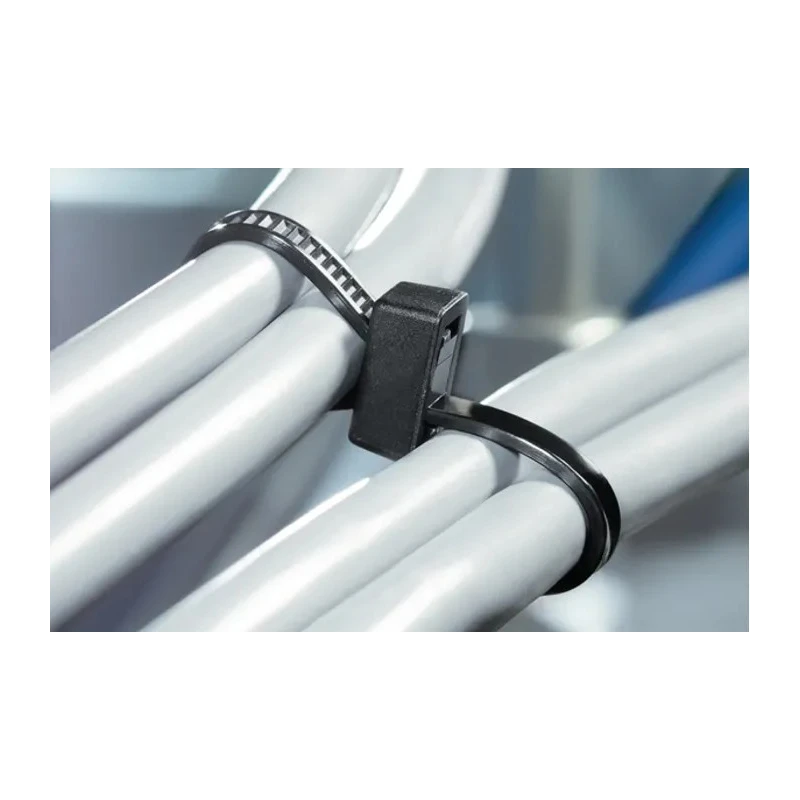 HellermannTyton Cable Tie Double Headed 395 mm Length x 4.7 mm Width Black Polyamide 66 117-05460 T50LDH-PA66W-BK