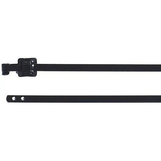 HellermannTyton Releasable Cable Tie, 630 mm Length x 10.3 mm Width, Black Polyester Coated 111-00149 MLT24SSC10-SS316/SP-BK