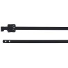 HellermannTyton Releasable Cable Tie, 630 mm Length x 10.3 mm Width, Black Polyester Coated 111-00149 MLT24SSC10-SS316/SP-BK